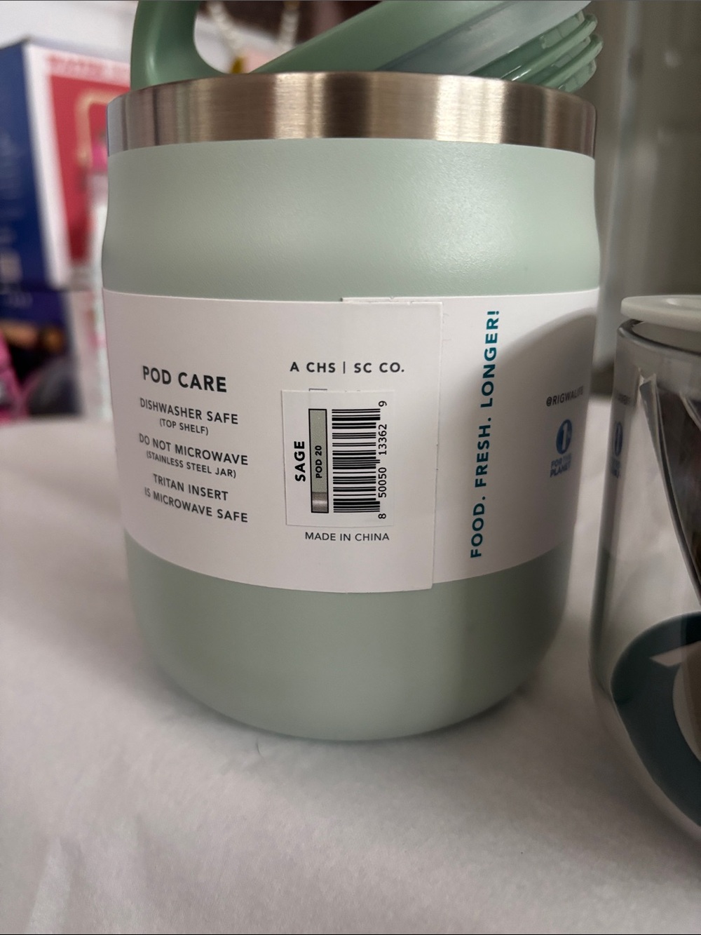 Insulated Food Jar - Eat Fresh Live Well - Picture 4 of 4
